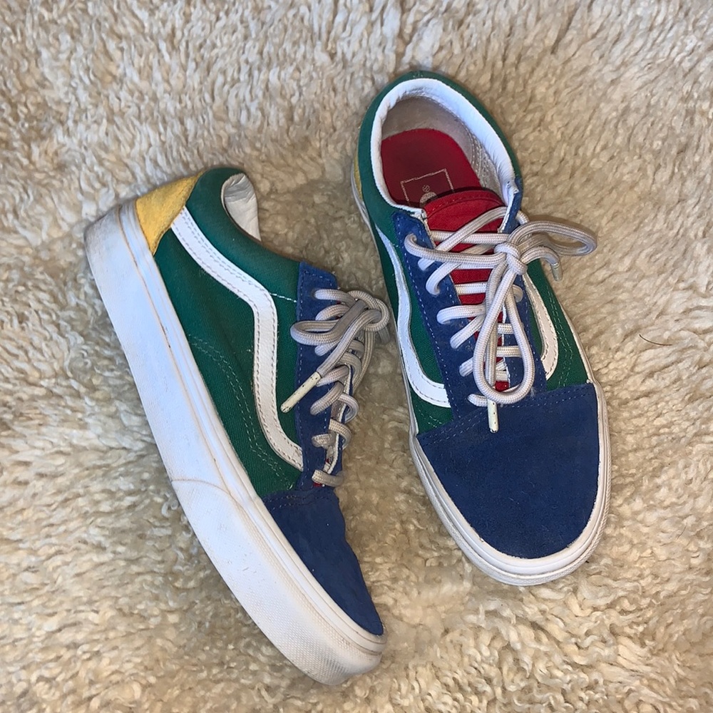 Vans Suede color block ya ht club low tops 6